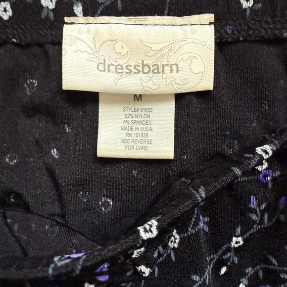 Vintage Y2K Dress Barn black floral midi skirt 🖤 - Picture 3 of 6